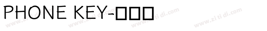 PHONE KEY字体转换
